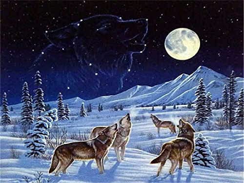 Puzzle für Erwachsene, 2000 Teile, Tierwolf, Dekoration, Heim, Lernspielzeug, intellektuelles Spiel, Geschenk, 70 x 100 cm von AWYHEZ