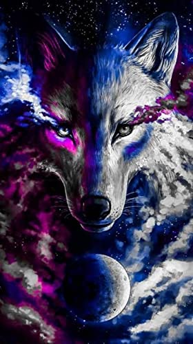 Puzzle für Erwachsene, 2000 Teile, Wolf, Schneewolf, Wandkunst, Poster, Lernspielzeug, intellektuelles Spiel, Geschenk, 70 x 100 cm von AWYHEZ