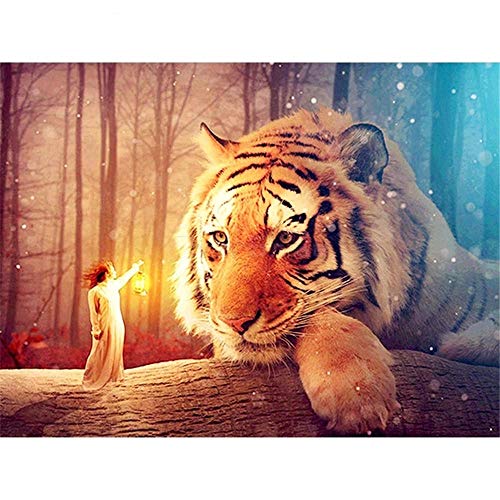 Puzzle für Erwachsene, 2000 Teile, riesige Tiger-Papierpuzzle-Sets, Freizeit zum Entspannen mit der Familie, 70 x 100 cm von AWYHEZ