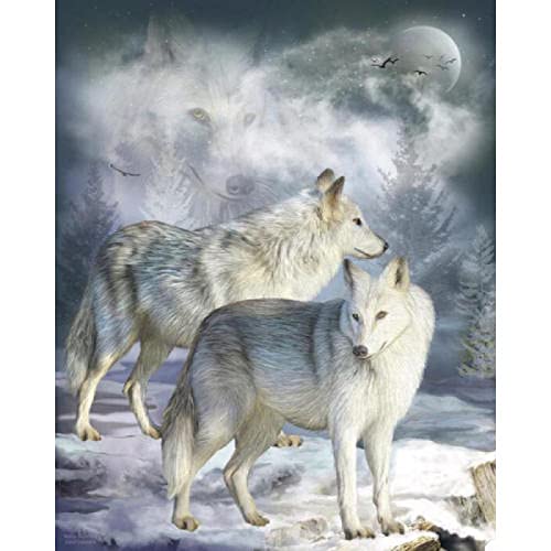 Puzzle für Erwachsene, 2000 Teile, voller Wolf, Tierkünstler, Heimdekoration, Lernspielzeug, intellektuelles Spiel, Geschenk, 70 x 100 cm von AWYHEZ