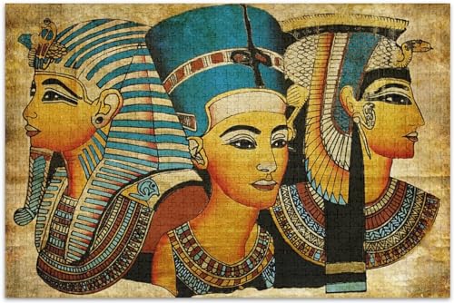 Puzzle für Erwachsene 1000 Teile Altes Ägypten Lernspiele Heimdekoration 26X38CM von AWYHEZ