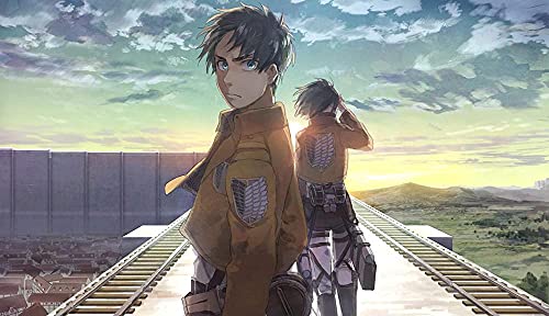Puzzle für Erwachsene 1000 Teile Anime Attack on Titan Kinderpuzzle Lernspielzeug Denkspiel Geschenk Teenager DIY Familienunterhaltung 26x38 cm Puzzle für Erwachsene 1000 Teile Anime Attack on Titan Kinderpuzzle Lernspielzeug Denkspiel Geschenk Teenager DIY Familienunterhaltung 26x38 cm von AWYHEZ