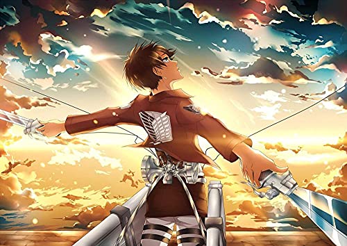 Puzzle für Erwachsene 1000 Teile Anime Attack on Titan Kinderpuzzle Lernspielzeug Denkspiel Geschenk Teenager DIY Familienunterhaltung 26x38 cm Puzzle für Erwachsene 1000 Teile Anime Attack on Titan Kinderpuzzle Lernspielzeug Denkspiel Geschenk Teenager DIY Familienunterhaltung 26x38 cm von AWYHEZ