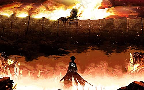 Puzzle für Erwachsene 1000 Teile Anime Attack on Titan Kinderpuzzle Lernspielzeug Denkspiel Geschenk Teenager DIY Familienunterhaltung 26x38 cm Puzzle für Erwachsene 1000 Teile Anime Attack on Titan Kinderpuzzle Lernspielzeug Denkspiel Geschenk Teenager DIY Familienunterhaltung 26x38 cm von AWYHEZ