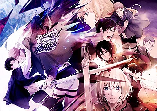 Puzzle für Erwachsene 1000 Teile Anime Attack on Titan Kinderpuzzle Lernspielzeug Denkspiel Geschenk Teenager DIY Familienunterhaltung 26x38 cm Puzzle für Erwachsene 1000 Teile Anime Attack on Titan Kinderpuzzle Lernspielzeug Denkspiel Geschenk Teenager DIY Familienunterhaltung 26x38 cm von AWYHEZ