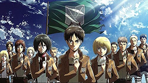 Puzzle für Erwachsene 1000 Teile Anime Attack on Titan Kinderpuzzle Lernspielzeug Denkspiel Geschenk Teenager DIY Familienunterhaltung 26x38 cm Puzzle für Erwachsene 1000 Teile Anime Attack on Titan Kinderpuzzle Lernspielzeug Denkspiel Geschenk Teenager DIY Familienunterhaltung 26x38 cm von AWYHEZ