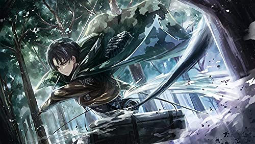 Puzzle für Erwachsene 1000 Teile Anime Attack on Titan Kinderpuzzle Lernspielzeug Denkspiel Geschenk Teenager DIY Familienunterhaltung 26x38 cm Puzzle für Erwachsene 1000 Teile Anime Attack on Titan Kinderpuzzle Lernspielzeug Denkspiel Geschenk Teenager DIY Familienunterhaltung 26x38 cm von AWYHEZ