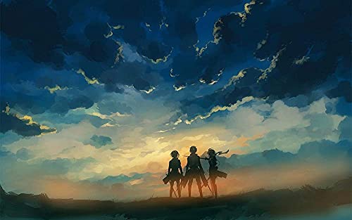 Puzzle für Erwachsene 1000 Teile Anime Attack on Titan Kinderpuzzle Lernspielzeug Denkspiel Geschenk Teenager DIY Familienunterhaltung 26x38 cm Puzzle für Erwachsene 1000 Teile Anime Attack on Titan Kinderpuzzle Lernspielzeug Denkspiel Geschenk Teenager DIY Familienunterhaltung 26x38 cm von AWYHEZ