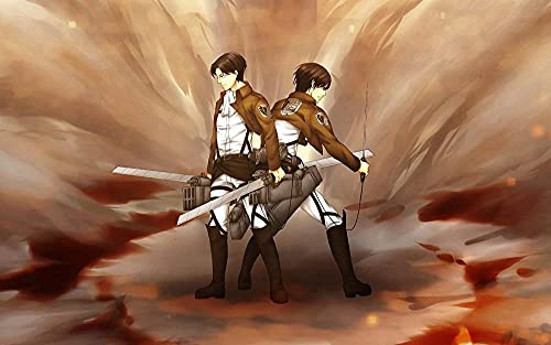 Puzzle für Erwachsene 1000 Teile Anime Attack on Titan Kinderpuzzle Lernspielzeug Denkspiel Geschenk Teenager DIY Familienunterhaltung 26x38 cm Puzzle für Erwachsene 1000 Teile Anime Attack on Titan Kinderpuzzle Lernspielzeug Denkspiel Geschenk Teenager DIY Familienunterhaltung 26x38 cm von AWYHEZ