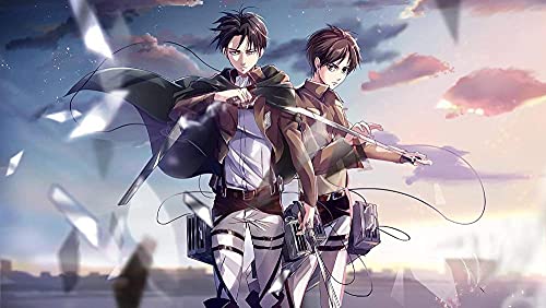Puzzle für Erwachsene 1000 Teile Anime Attack on Titan Kinderpuzzle Lernspielzeug Denkspiel Geschenk Teenager DIY Familienunterhaltung 26x38 cm Puzzle für Erwachsene 1000 Teile Anime Attack on Titan Kinderpuzzle Lernspielzeug Denkspiel Geschenk Teenager DIY Familienunterhaltung 26x38 cm von AWYHEZ