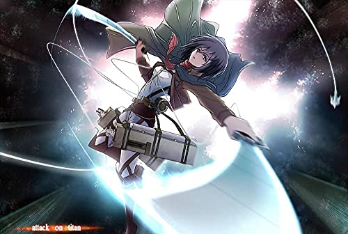 Puzzle für Erwachsene 1000 Teile Anime Attack on Titan Kinderpuzzle Lernspielzeug Denkspiel Geschenk Teenager DIY Familienunterhaltung 26x38 cm Puzzle für Erwachsene 1000 Teile Anime Attack on Titan Kinderpuzzle Lernspielzeug Denkspiel Geschenk Teenager DIY Familienunterhaltung 26x38 cm von AWYHEZ