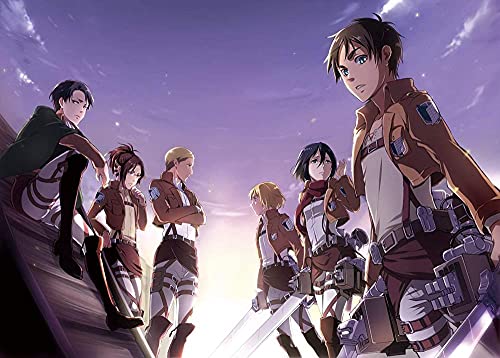 Puzzle für Erwachsene 1000 Teile Anime Attack on Titan Kinderpuzzle Lernspielzeug Denkspiel Geschenk Teenager DIY Familienunterhaltung 26x38 cm Puzzle für Erwachsene 1000 Teile Anime Attack on Titan Kinderpuzzle Lernspielzeug Denkspiel Geschenk Teenager DIY Familienunterhaltung 26x38 cm von AWYHEZ