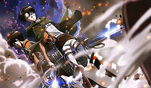 Puzzle für Erwachsene 1000 Teile Anime Attack on Titan Kinderpuzzle Lernspielzeug Denkspiel Geschenk Teenager DIY Familienunterhaltung 26x38 cm Puzzle für Erwachsene 1000 Teile Anime Attack on Titan Kinderpuzzle Lernspielzeug Denkspiel Geschenk Teenager DIY Familienunterhaltung 26x38 cm von AWYHEZ
