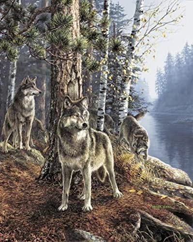 Puzzle für Erwachsene 1000 Teile Sternenwolf Schneewolf Wohnzimmer Haus Wanddekoration Lernspielzeug Intellektuelles Spiel Geschenk 26x38cm von AWYHEZ