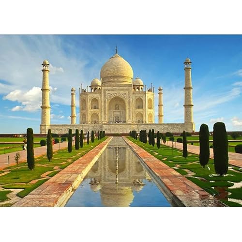 Puzzle für Erwachsene 1000 Teile Taj Mahal Indische weltberühmte Landschaftsbilder Stressabbauendes Spielzeug 50 x 70 cm Puzzle für Erwachsene 1000 Teile Taj Mahal Indische weltberühmte Landschaftsbilder Stressabbauendes Spielzeug 50 x 70 cm von AWYHEZ