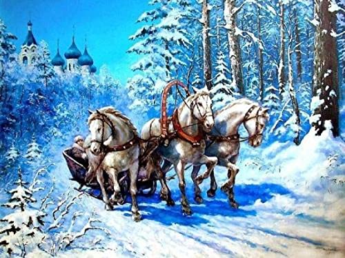 Puzzle für Erwachsene 1000 Teile Tierpferd Heimdekoration Lernspielzeug Intellektuelles Spiel Geschenk 26 x 38 cm von AWYHEZ