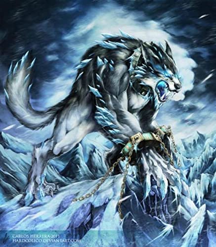 Puzzle für Erwachsene 1000 Teile Wolf Schneewolf Wandkunst Poster Lernspielzeug Intellektuelles Spiel Geschenk 26X38CM von AWYHEZ