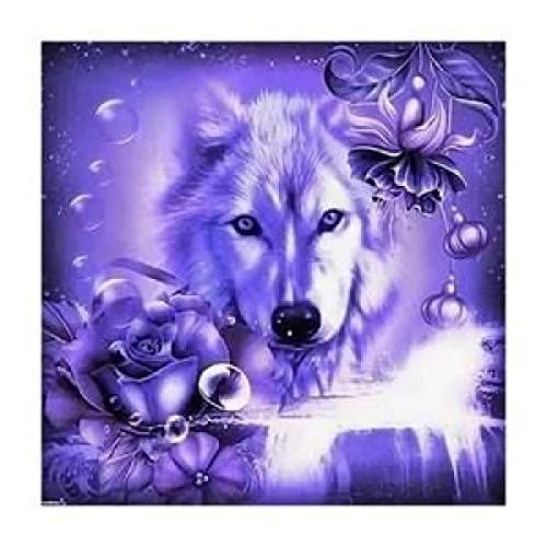 Puzzle für Erwachsene 1000 Teile Wolf Schneewolf Wandkunst Poster Lernspielzeug Intellektuelles Spiel Geschenk 38X52CM von AWYHEZ