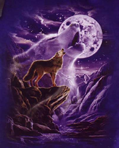 Puzzle für Erwachsene 1000 Teile Wolf Tier Familie Heimdekoration Lernspielzeug Intelligenzspiel Geschenk 26X38CM von AWYHEZ