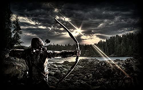 Puzzles 1000 Teile für Erwachsene Assassins Creed Pädagogisches intellektuelles Dekompressionsspielzeug Spaß Familienspiel für Kinder Erwachsene50x70cm von AWYHEZ