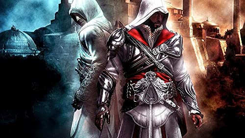 Puzzles 1000 Teile für Erwachsene Assassins Creed Pädagogisches intellektuelles Dekompressionsspielzeug Spaß Familienspiel für Kinder Erwachsene50x70cm von AWYHEZ