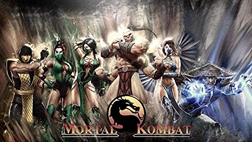 Puzzles 1000 Teile für Erwachsene Videospiel Kombat Pädagogisches Intellektuelles Dekompressionsspielzeug Spaß Familienspiel für Kinder Erwachsene26x38cm von AWYHEZ
