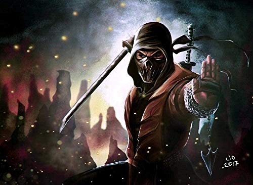 Puzzles für Erwachsene 1000 Teile Videospiel Kombat Puzzles für Kinder Lernspielzeug Intellektuelles Spiel Geschenk Teens DIY Home Entertainment26x38cm von AWYHEZ