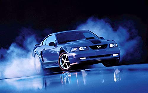 Puzzles für Erwachsene 2000 Teile Mustang Shelby GT Puzzles für Kinder Lernspielzeug Intellektuelles Spiel Geschenk70x100cm von AWYHEZ