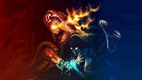 Puzzles für Erwachsene 2000 Teile Videospiel Kombat 11 Puzzles für Kinder Lernspielzeug Intellektuelles Spiel Geschenk Teens DIY Home Entertainment70x100cm von AWYHEZ