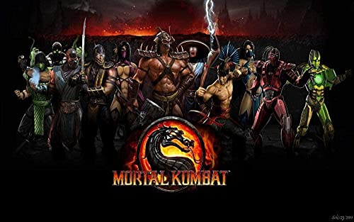 Puzzles für Erwachsene 2000 Teile Videospiel Mortal Kombat Puzzles für Kinder Lernspielzeug Intellektuelles Spiel Geschenk Teens DIY Home70x100cm von AWYHEZ