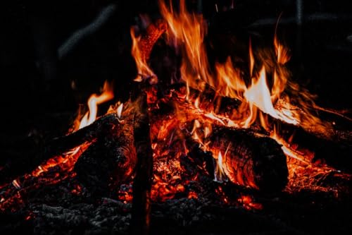 Rote Flamme - 1000-teiliges Papierpuzzle - Spaßig und herausfordernd 50 x 70 cm von AWYHEZ