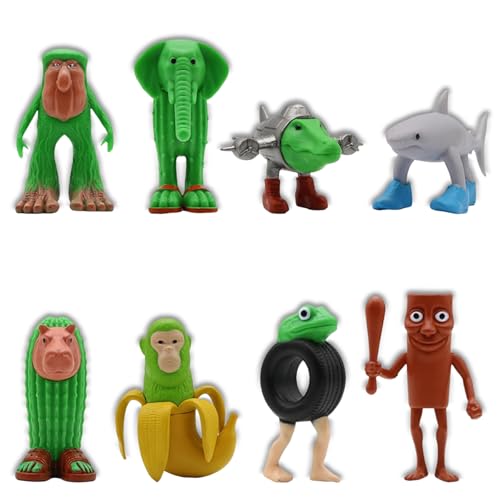 AXERHK Brainrot, 8 Stück Lustige Handfiguren, Anime 3D gedrucktes Tiermodell Tralalero Tralala, Italienische Brainrot, Dekorative Figuren für Kinder, Sammlung für Fans AXERHK Brainrot, 8 Stück Lustige Handfiguren, Anime 3D gedrucktes Tiermodell Tralalero Tralala, Italienische Brainrot, Dekorative Figuren für Kinder, Sammlung für Fans von AXERHK