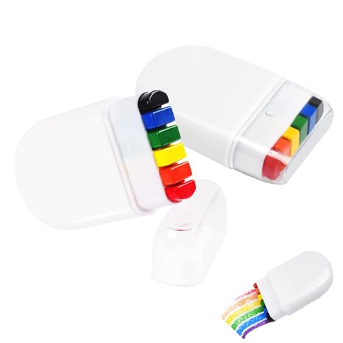 AXERHK Regenbogen Make Up, Gesichtsfarben Kinderschminken, 2 Stück 6 Farben Regenbogen Gesichtsfarbe Regenbogen Schminke, für Gesicht Körpermalfarben Ideal, für Fasching Schminke, Paraden von AXERHK