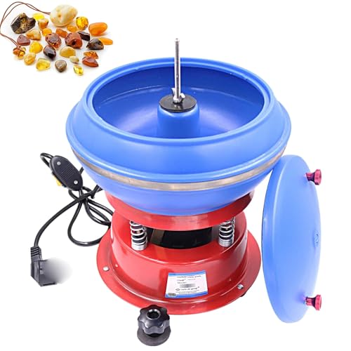 AXGCAA 3,5-l-Vibrationspoliermaschine mit Trommel, 20 cm großer elektrischer Schmuck-Vibrationspolierer mit separatem Netzschalter, Rotationsschleifmaschine für Schmuck, zum Polieren von Jade AXGCAA 3,5-l-Vibrationspoliermaschine mit Trommel, 20 cm großer elektrischer Schmuck-Vibrationspolierer mit separatem Netzschalter, Rotationsschleifmaschine für Schmuck, zum Polieren von Jade von AXGCAA