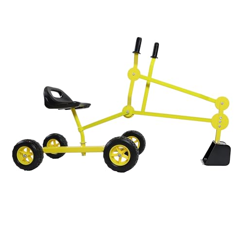 AXI Dean Bagger für den Sandkasten in gelb & schwarz | 4 Räder & mit 360° drehbarem Sitz | Spielzeug aus Metall für Kleinkinder AXI Dean Bagger für den Sandkasten in gelb & schwarz | 4 Räder & mit 360° drehbarem Sitz | Spielzeug aus Metall für Kleinkinder von AXI