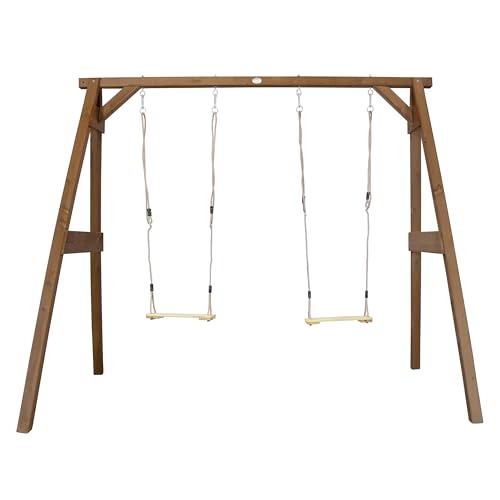 AXI Doppelschaukel Braun aus FSC Holz | Schaukel mit Gestell für 2 Kinder | Kinderschaukel/Schaukelgestell für den Garten. AXI Doppelschaukel Braun aus FSC Holz | Schaukel mit Gestell für 2 Kinder | Kinderschaukel/Schaukelgestell für den Garten. von AXI