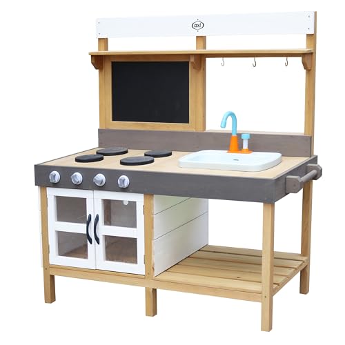 AXI Rosa Spielküche/Matschküche aus Holz | Multifunktionelle Spielzeugküche/Sandküche für Kinder mit 17 teiligem Zubehör Set | 50x115x120 cm AXI Rosa Spielküche/Matschküche aus Holz | Multifunktionelle Spielzeugküche/Sandküche für Kinder mit 17 teiligem Zubehör Set | 50x115x120 cm von AXI