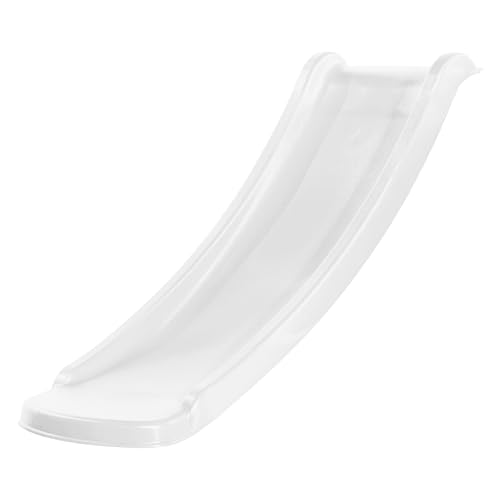 AXI Sky120 Rutsche Weiß - 118 cm | Anbau Element für Kinder Spielturm/Spielhaus/Stelzenhaus | Anbaurutsche für Podesthöhe 60 cm von AXI