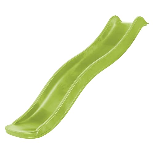 AXI Sky175 Rutsche mit Wasseranschluss Hellgrün - 175 cm | Anbau Element für Kinder Spielturm/Spielhaus/Stelzenhaus | Wasserrutsche/Anbaurutsche für Podesthöhe 90 cm von AXI