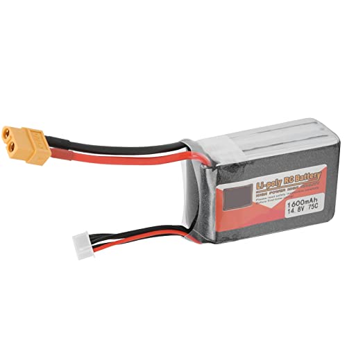 14,8 V 1600 mAh 75C LiPo-Akku, langlebiger 4S 1600 mAh LiPo-Akku für FPV-Drohne 14,8 V 1600 mAh 75C LiPo-Akku, langlebiger 4S 1600 mAh LiPo-Akku für FPV-Drohne von AXOC