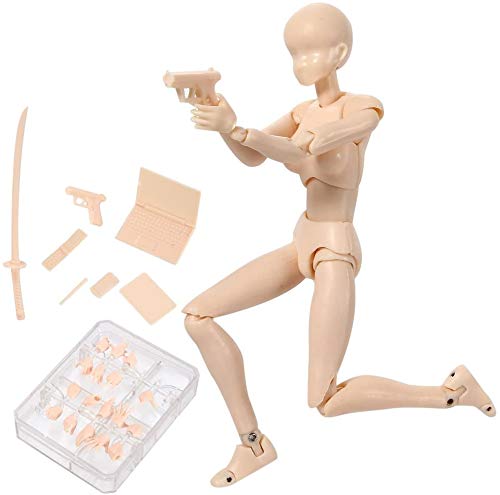 Action Figures Body-Kun DX & Body-Chan DX PVC Figur Modellzeichnung für S H Figuarts mit Box für Künstler (Hautfarbe, Weiblich) von AXXHOTHO
