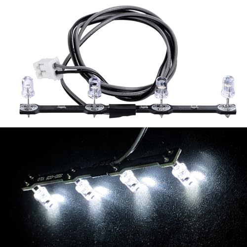 AXspeed 1/14 LED Dachlicht RC Truck Scheinwerfer 4-LED Lampe für 56360 FH16 750 6×4 FH16 8×4 Tamiya Traktor Auto von AXspeed