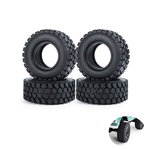 AXspeed 1/24th Gummi Rad Reifen RC Reifen für Axial SCX24 90081 AXI00001 C10 AXI00002 Gladiator AXI00006 Crawler Car (50mm) von AXspeed