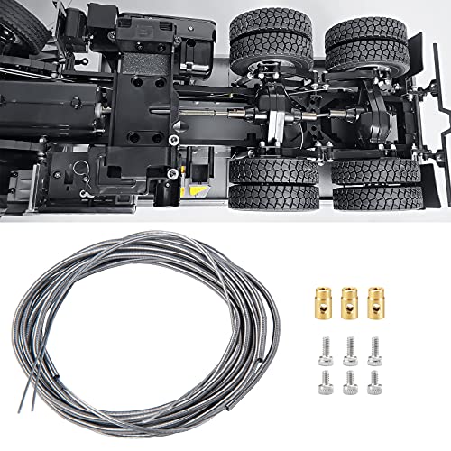 AXspeed 1 Set Metall Differential Lock Line für 1/14 RC Tamiya Anhänger Traktor LKW RC Auto Upgrade Zubehör von AXspeed