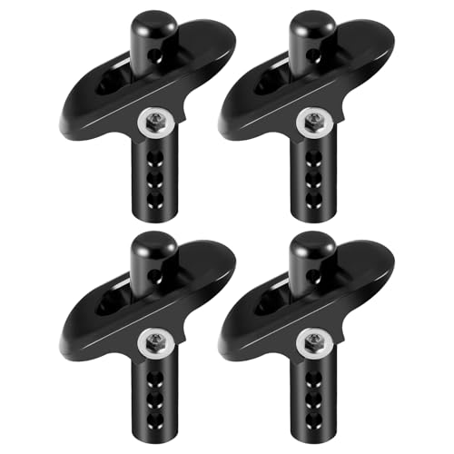 AXspeed 1 Set vordere und hintere Karosseriepfostenhalterung, Aluminium, Upgrade-Teile für 1:8 ARRMA VENDETTA 3S RC Auto (schwarz) von AXspeed