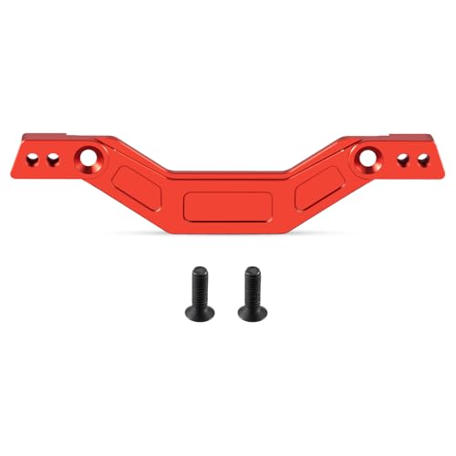 AXspeed 1 x universelle Stoßdämpfer-Halterung für vorne und hinten, Aluminium, für 1:18 ARRMA Granite GROM (rot) von AXspeed