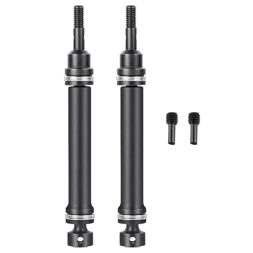 AXspeed 2 Stück Stahl-Antriebswellen CVD Universal vorne hinten Antriebswellen für 1:16 TRX E-REVO Summit VXL RC Truck AXspeed 2 Stück Stahl-Antriebswellen CVD Universal vorne hinten Antriebswellen für 1:16 TRX E-REVO Summit VXL RC Truck von AXspeed