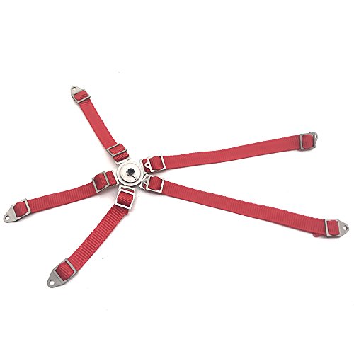 Axspeed 2 Teile/Satz 1/10 RC Zubehör Sicherheitsgurt Für Axial Wraith 90018 90020 90045 90056 (Rot) von Axspeed