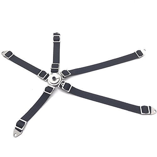 Axspeed 2 Teile/Satz 1/10 RC Zubehör Sicherheitsgurt Für Axial Wraith 90018 90020 90045 90056 (Schwarz) von Axspeed