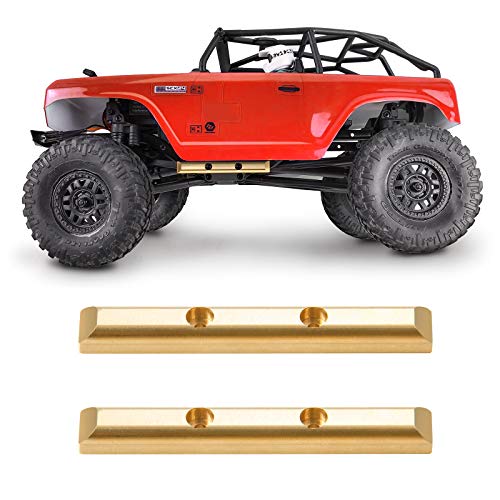 AXspeed 2Stk Messing Boulder Bars für Axial SCX24 AXI90081 C10 JLU CRC 1/24 RC Crawler Car von AXspeed